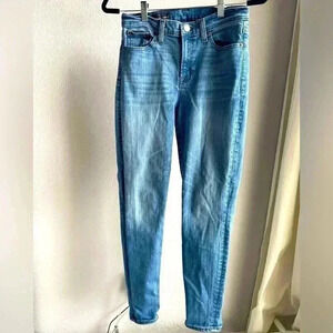 J. Crew High Rise Skinny Jean Medium Wash